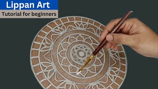 Lippan Art tutorial for Beginners  Mud mirror work  Wall hanging DIY  home decor  madebymayuri [upl. by Nayrb]