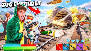 99 SPIELER vs FORTNITE ZUG 🚊😱 [upl. by Walford]