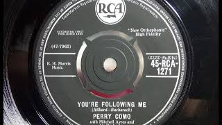 Popcorn  PERRY COMO  Youre Following Me  RCA 1271  UK 1961 Girl Group Teen RampB [upl. by Wolliw749]