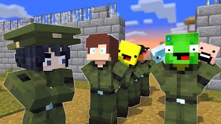 MAIZEN JJ amp Mikey Went to ARMY CAMP  Minecraft Animation JJ amp Mikey [upl. by Ileana671]