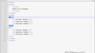 HTML Tutorial Aufzählungen mit HTML  deutsch [upl. by Notkcorb830]