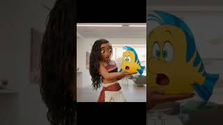 Moana with Flounder moana thelittlemermaid animation [upl. by Jarvey]