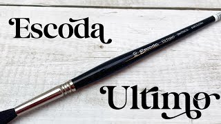 Escoda Ultimo  Watercolor Brush Review Ep 5 [upl. by Ivey]