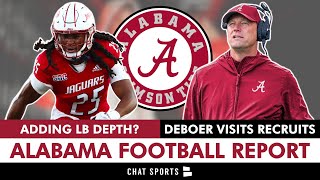 Alabama Football Rumors Khalil Jacobs Transfer Kalen DeBoer Visiting 2025 Recruits  Ryan Williams [upl. by Gambell]