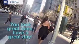 Catcalling Experiment  walk of shame on Wall Street [upl. by Darra]