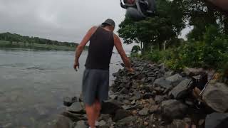 Cape Cod Canal Striped Bass fishing July 2023 [upl. by Farr]