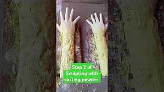 sculpting Hand for Silicone Prosthesis Hand Casting powder  views siliconemask prosthesis [upl. by Ahsima]