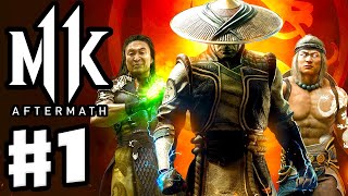 Mortal Kombat 11 Aftermath  Gameplay Walkthrough Part 1  Chapter 13 Times Arrow  Nightwolf [upl. by Attekahs]