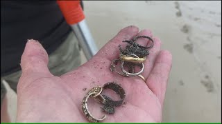 Beach Metal Detecting New Hampshire GOLD GOLD GOLD [upl. by Eiuol]