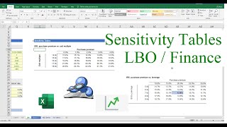 Sensitivity Tables in Excel  Financial Modeling Investment Banking Private Equity LBO [upl. by Mourant]