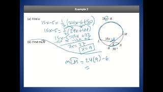 Geometry Lesson 105 Secant Lines and Segments [upl. by Snowber]