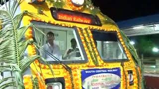 PM Modi inaugurates BidarKalburgi railway line flag off train services [upl. by Farrica]