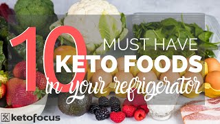 10 KETO FOODS YOU SHOULD ALWAYS HAVE IN YOUR FRIDGE  7 easy keto recipes to make with them [upl. by Chabot629]