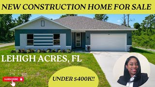 New Construction Home Under 400k For Sale In Lehigh Acres Fl [upl. by Crocker]