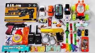 Latest Toys Collection🤑Pubg Gun Pubg Stunt Car Walkie Talkie Car Game Laser Light Hulk Lattu [upl. by Aitel]