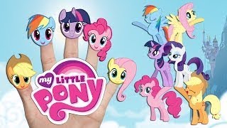 MY LITTLE PONY Nursery Rhymes for Children  My Little Pony Finger Family Song  Lil Abby [upl. by Ilak]