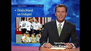 WM 2002  Tagesschau zum deutschen Halbfinale gegen Südkorea 25062002 [upl. by Lin]