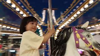 Chelsea happily rides the TIMEZONE carousel at Trinoma with her Mama May 4 2024 726PM [upl. by Loftis]