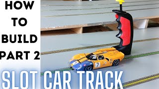 how to build a wood routed slot car track Part 2 Paint and braid [upl. by Ahsaetan]