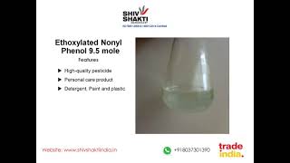 Ethoxylated Nonyl Phenol 95 mole  SHIV SHAKTI INDIA [upl. by Arrotal998]