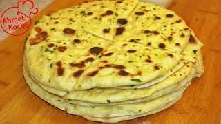 Naan Brot mit Knoblauch  Ahmet Kocht  indisch backen  Folge 496 [upl. by Jemina]