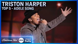 Adele Songbook Triston Harper Covers quotEasy On Mequot  American Idol 2024 [upl. by Veats726]