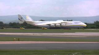 Antonov 225 Take Off from Manchester Airport 26613 [upl. by Redleh]