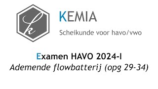 Examen scheikunde HAVO 2024I Ademende flowbatterij 2934 [upl. by Shepley997]