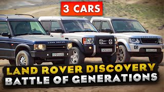 Land Rover Discovery Battle of Generations  Discovery 2 Discovery 3 amp Discovery 4 [upl. by Ainattirb721]