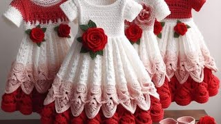 New Qureshia Frocks Design  Crochet Baby Girl Dress Hand work  Qureshia Frocks Design👗💃 [upl. by Switzer524]