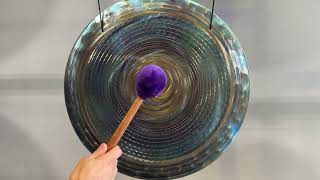 19quot Grotta Sonora Handheld Gong  Blue Spiral Stargate 2 No 3  The Gong Shop [upl. by Ianthe]