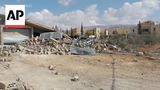 Aftermath of Israeli airstrikes in Baalbek Lebanon [upl. by Lentha]