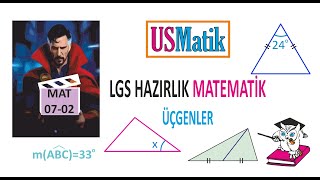 100 DERSTE LGS MATEMATİK 54DERS Üçgenler [upl. by Onailil499]