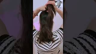 Half high ponytail with Clutcheropen hairstyle shorts beautyframe hairstyletutorial ytshorts [upl. by Viveca586]