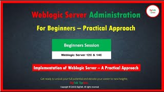 Weblogic Server 12C amp 14C For Beginners  A Step by Step Practical Approach [upl. by Sloatman701]