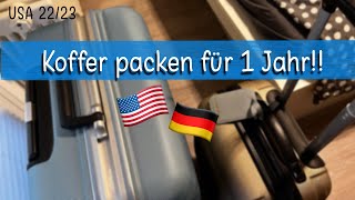 Koffer packen für 1 Jahr USA  Auslandsjahr USA 2223 [upl. by Hildagard]