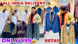 Cheapest Coat Pant Sherwani IndoWestern and Blazers Market in Delhi  Karol Bagh Market Delhi [upl. by Elleimac]