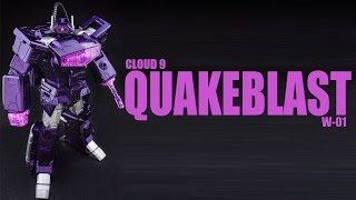 Cloud 9 W01 Quakeblast Transformers Masterpiece scale Shockwave inspired robot figure review [upl. by Zacharie302]