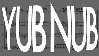 Yub Nub  Sax Quartet  Score Video [upl. by Annaj]