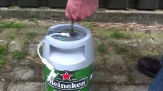 How to open Heineken Keg [upl. by Norvun]