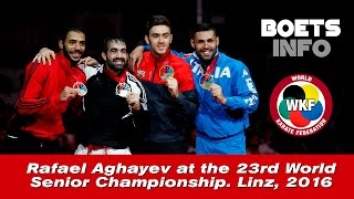 Rafael Aghayev All fights at the 23rd World Senior Championship Linz 2016 [upl. by Cran]