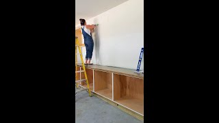 How To Hang Cabinets By Yourself [upl. by Alabaster809]