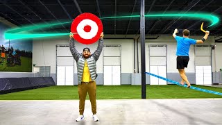 Boomerang Trick Shots 2  Dude Perfect [upl. by Nahsaj85]