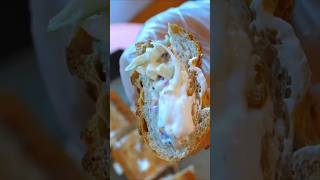 Baked creamy salad bread bread food baking salad foodshorts shortsfeed music [upl. by Ynez929]