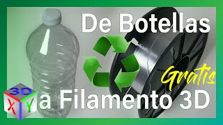 Cómo Reciclar Botellas en Filamento para impresora 3D [upl. by Tonye423]