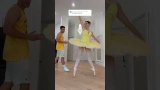 WE HAD TO DO THE APT DANCE by ROSÉ amp Bruno Mars IN A TUTU 😅🥰  dance trend ballet shorts [upl. by Donnie]