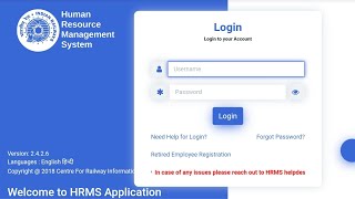 Railway HRMS Epass family declaration fill online hrms login hrms module NCRJHSW [upl. by Southard851]