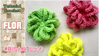 Flor crisantemo a crochet [upl. by Anire828]