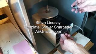 Lindsay Template Graver Sharpening  AirGravercom [upl. by Auhsoj]