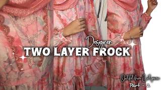 How to design dress at home 🌼 frock cutting and stitching  ruby dress design ethnicstitchingvibes [upl. by Sower]